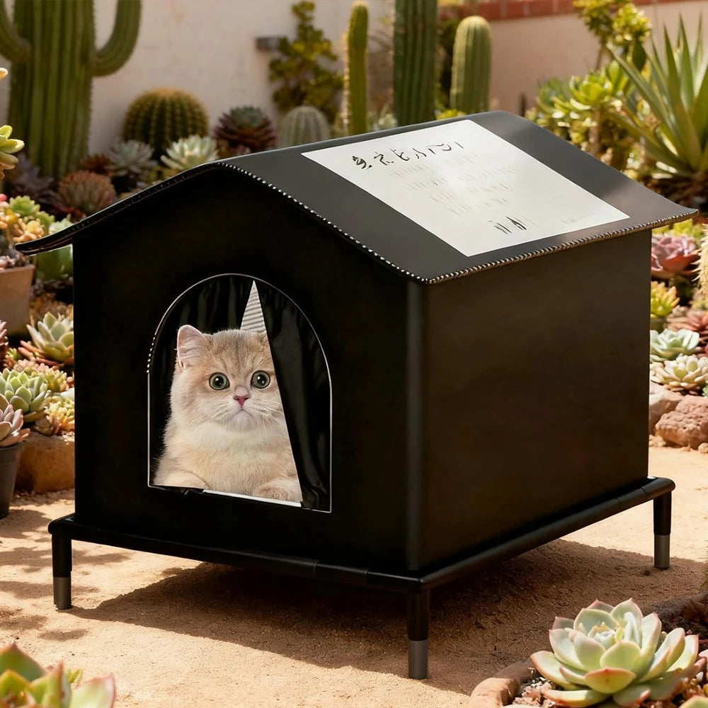 Cat house – thermally insulated, waterproof, for indoors and outdoors