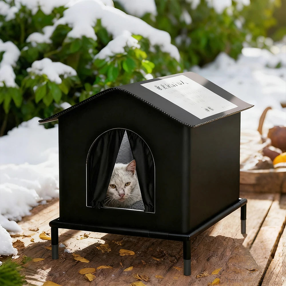 Cat house – thermally insulated, waterproof, for indoors and outdoors