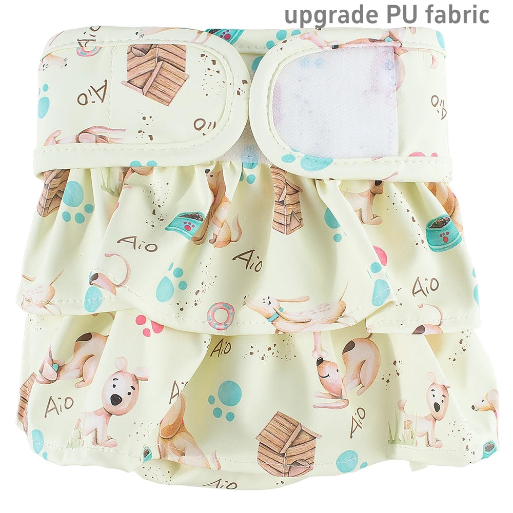 Podešive perive pelene za ženke pasa – jednobojne, S/M/L/XL