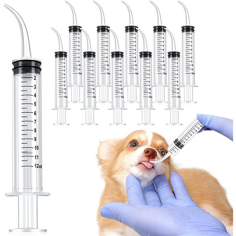 Plastični špric za hranjenje malih ljubimaca – 12ml, providna, 1 kom ili set 3 kom