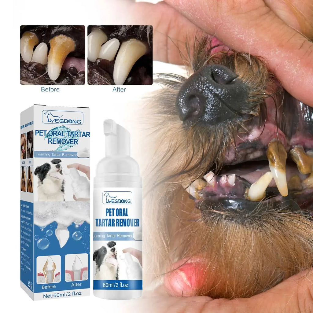 Pet Dental Care Foam Dog Oral Breath Freshener Keep Dog Breath Fresh And Teeth Clean Supports Gum Health Dog Dental Care