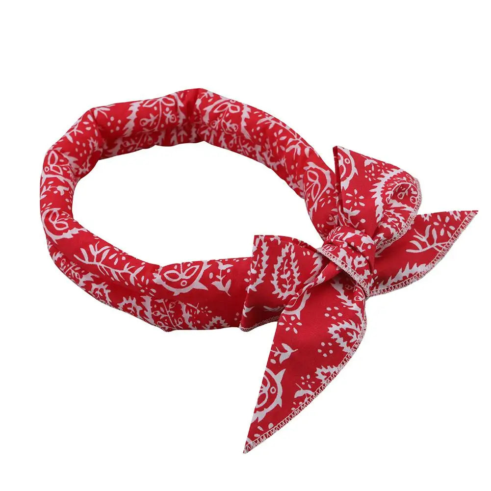 Rashladna bandana marama za pse i mačke – pamuk/poliester, 5 dezena, 5×100 cm