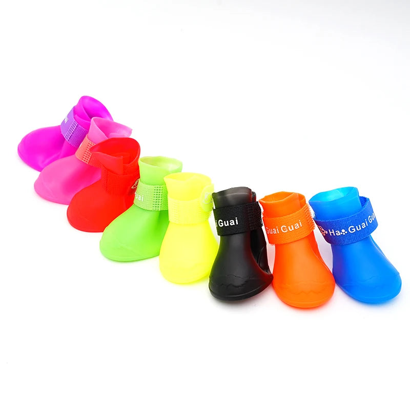 Silicone rain boots for dogs and cats – anti-slip, waterproof, soft sole