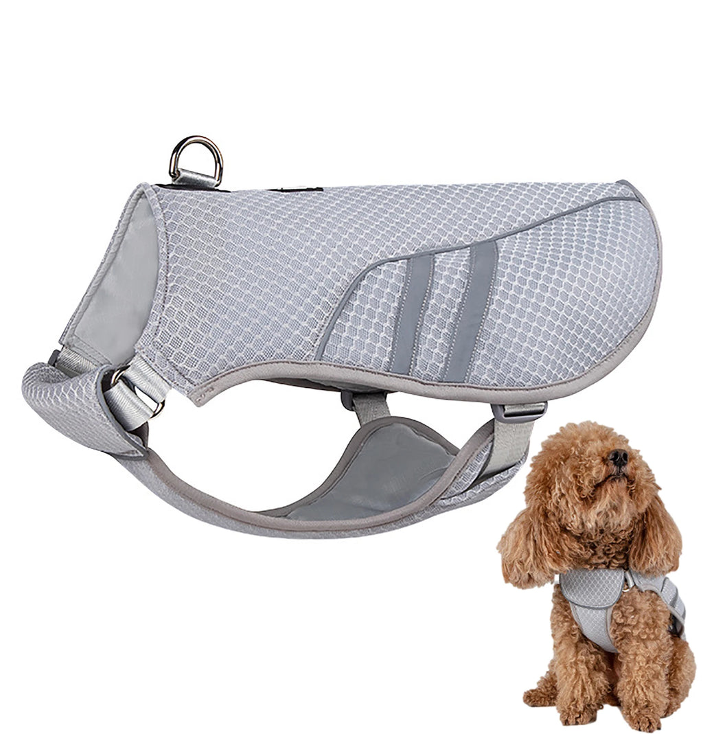 Dog Cooling Vest Lightweight Jacket with Evaporative Microfiber Technology Reflective Breathable No Pull Harness for Puppy Walk