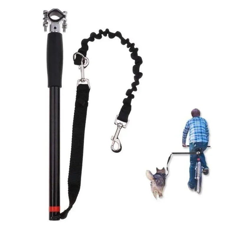 Bicycle leash holder – ride with your dog, hands-free