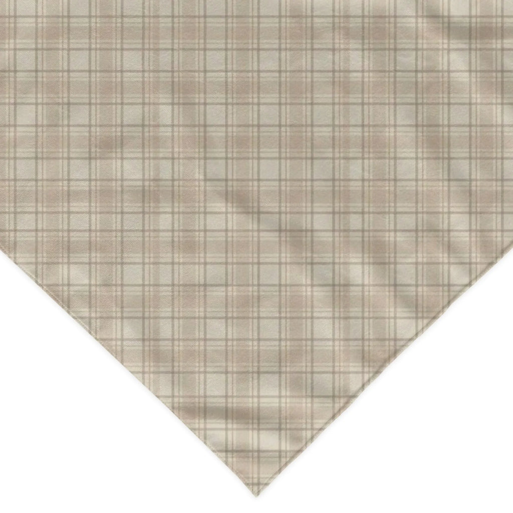 Karirani bandana marama za pse – poliester, šareni print, univerzalna veličina