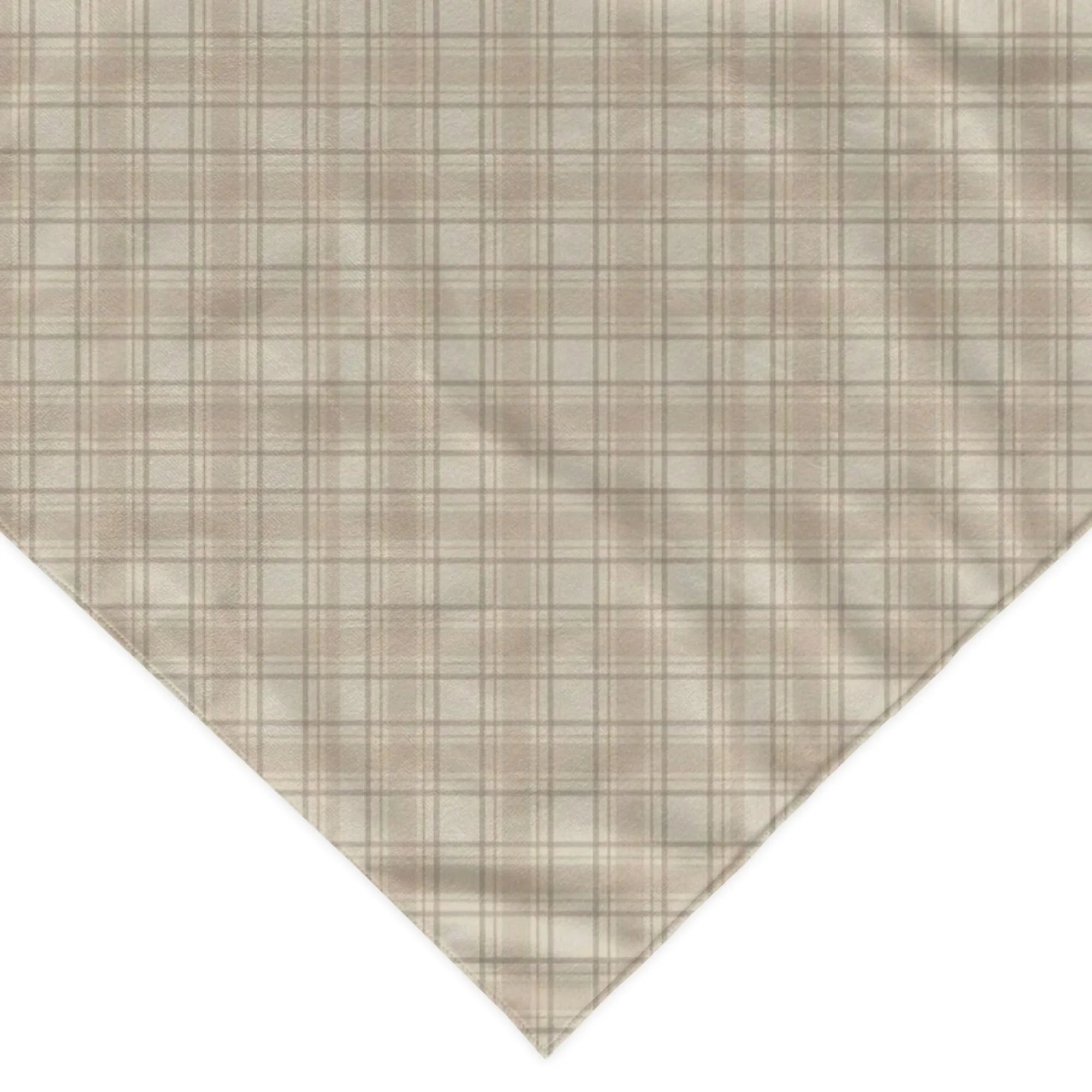 Karirani bandana marama za pse – poliester, šareni print, univerzalna veličina