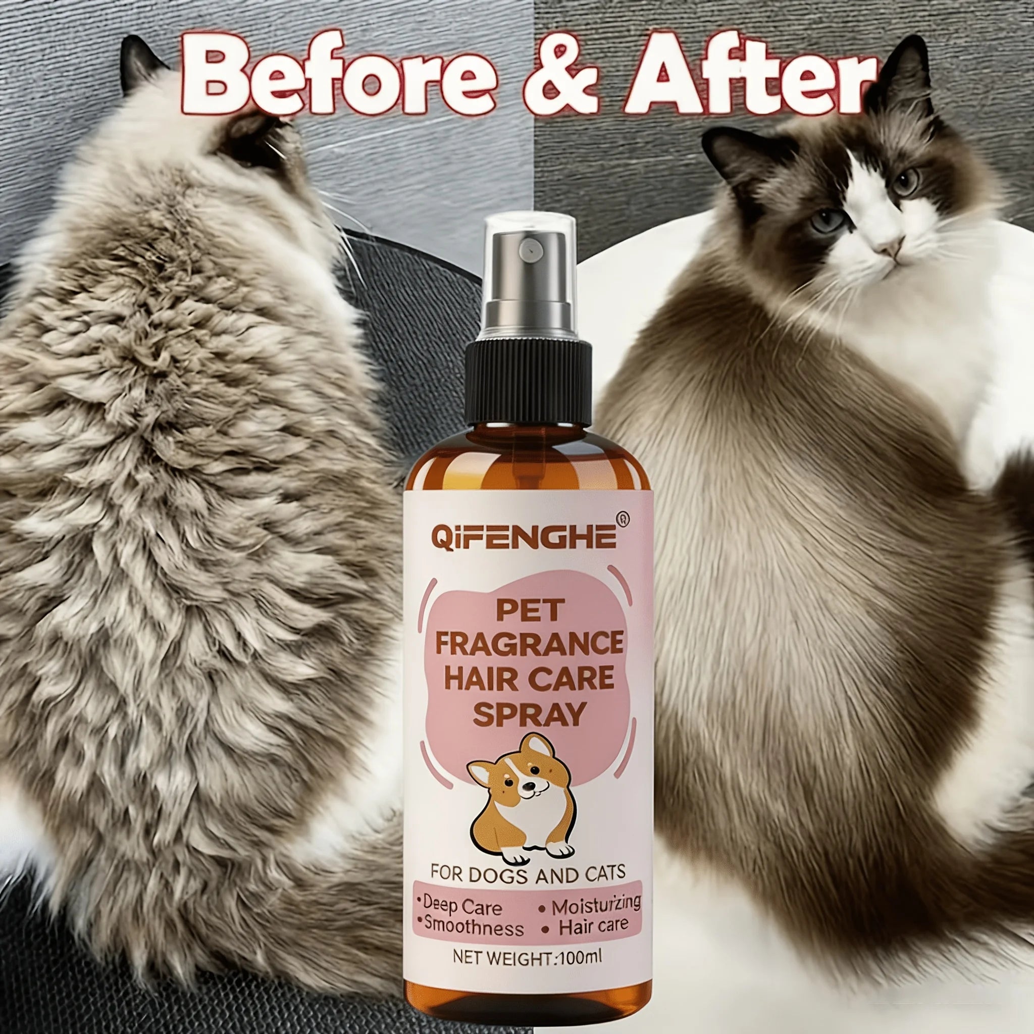 Sprej za negu dlake pasa i mačaka – regenerator, anti-kovrdzanje | 100ml