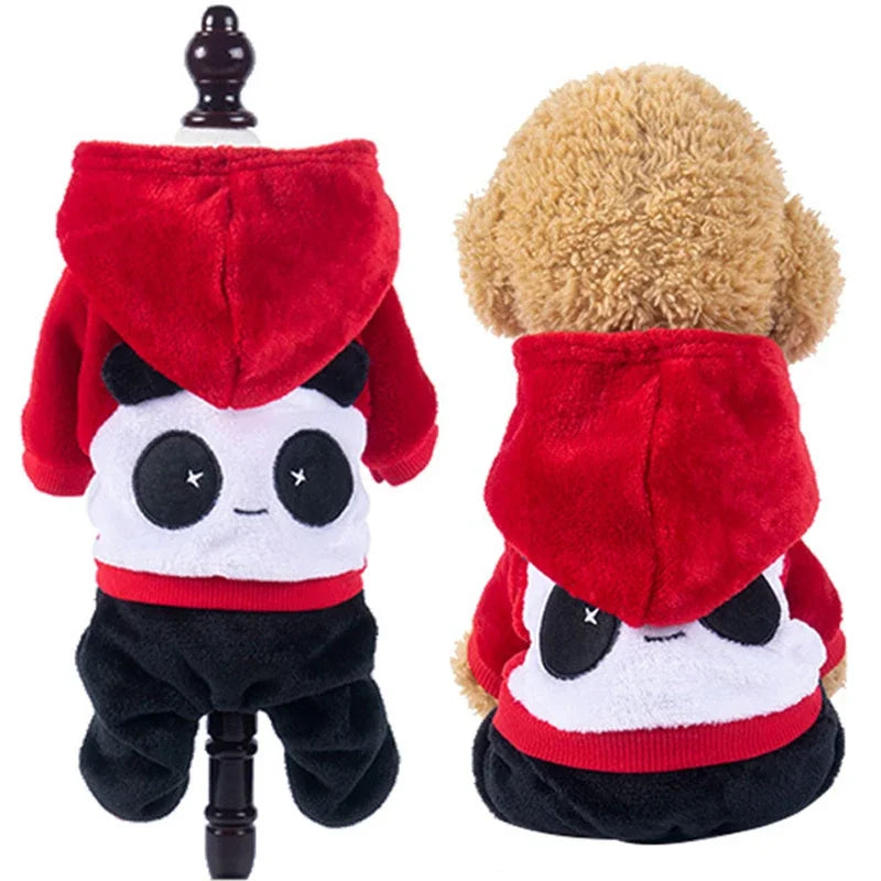 Winter fleece jumpsuit for dogs and cats – animal prints, XS–XXL