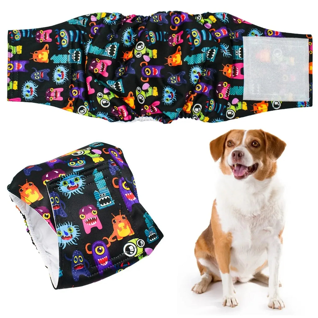 1PC Washable Belly Band for Male Dogs High Absorbing Male Dog Diapers & Extender Reusable Male Puppy Wraps for Medium Dogs
