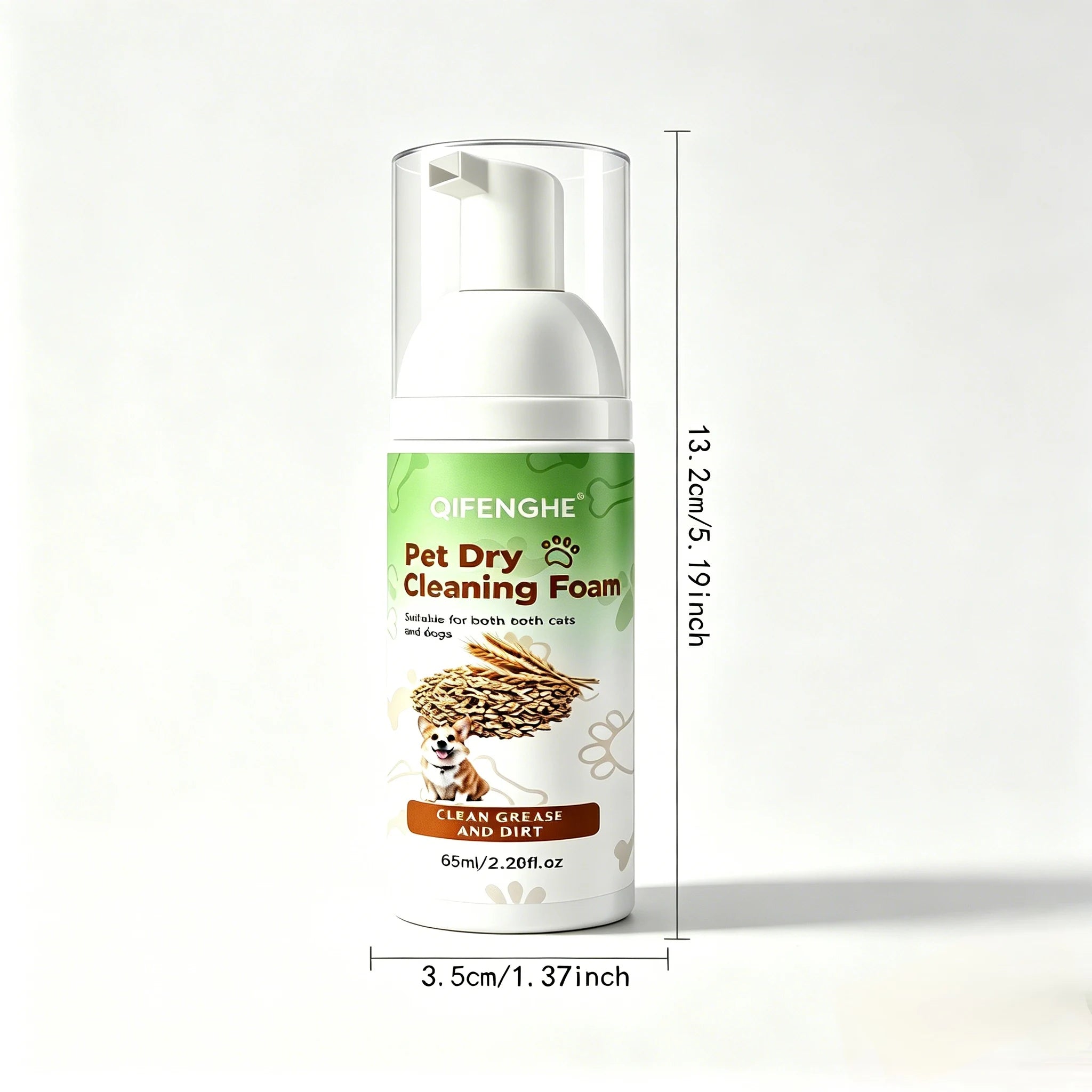 Suva pena za čišćenje pasa i mačaka – biljna formula, bez ispiranja | 60ml